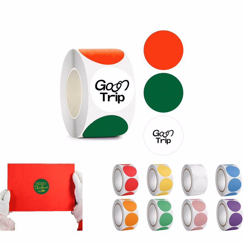 Merry Christmas Round Sticker