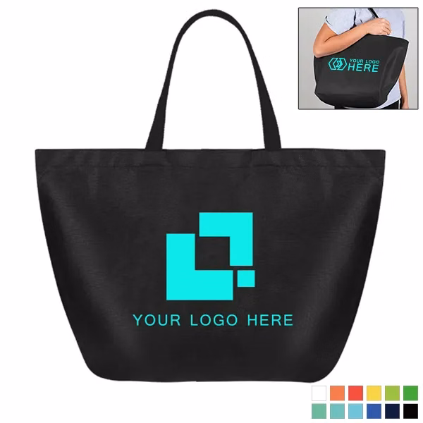 Budget Non-woven Shopper Tote- 20x13x8