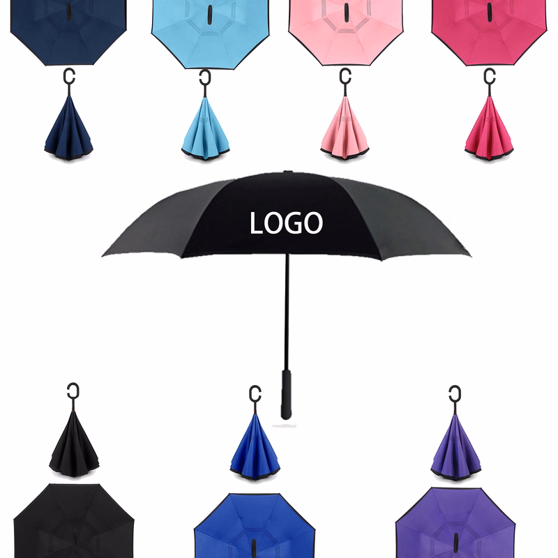 C-type Car Umbrella Dual-person Reverse Gift Ad Umbrella