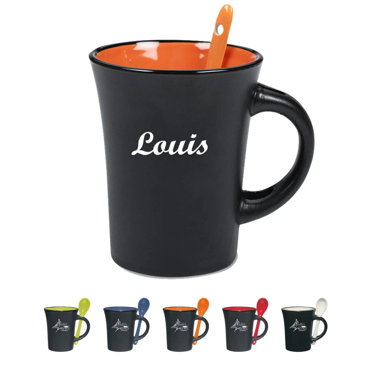 Customizable Ceramic Mug W/ Spooner 1