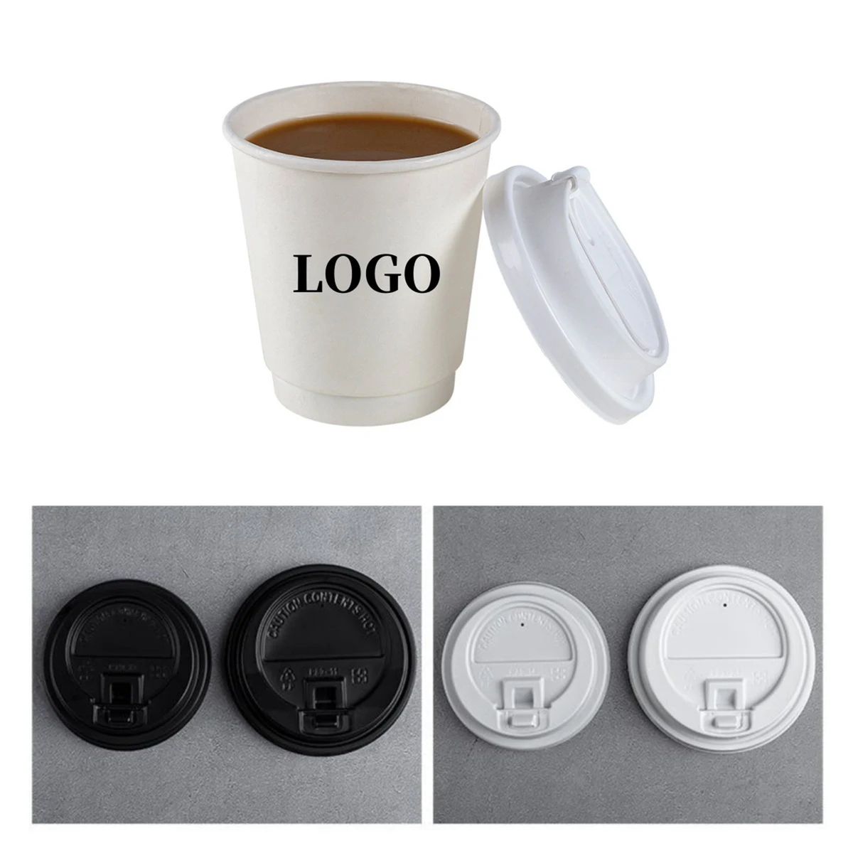 8 oz Disposable Coffee Cup with Lid MOQ 100 1