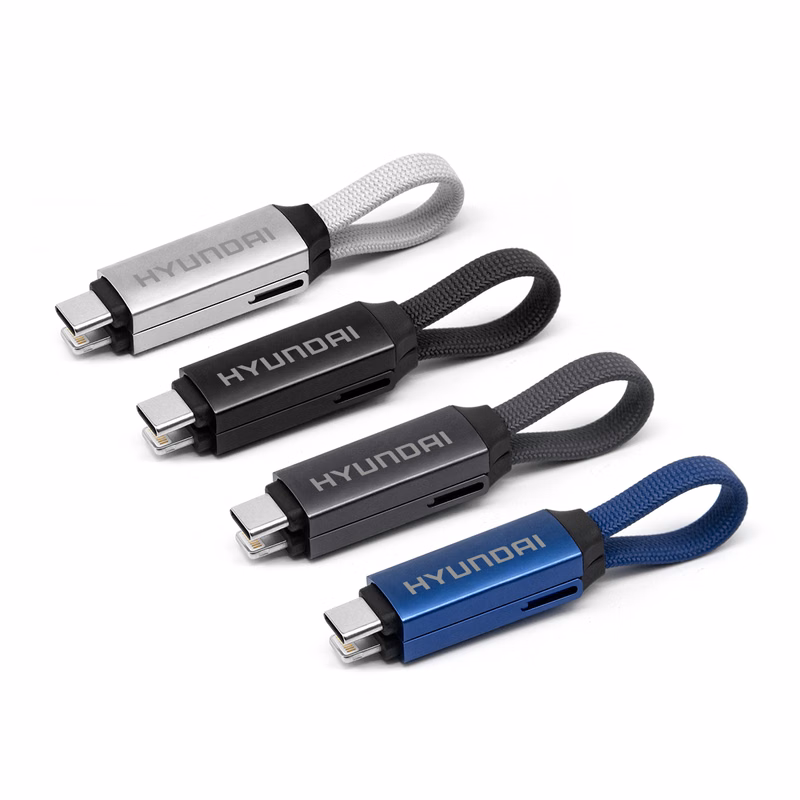 2-in-1 USB-C Charging Cable with Lightning Adapter - 60W Fast Charge