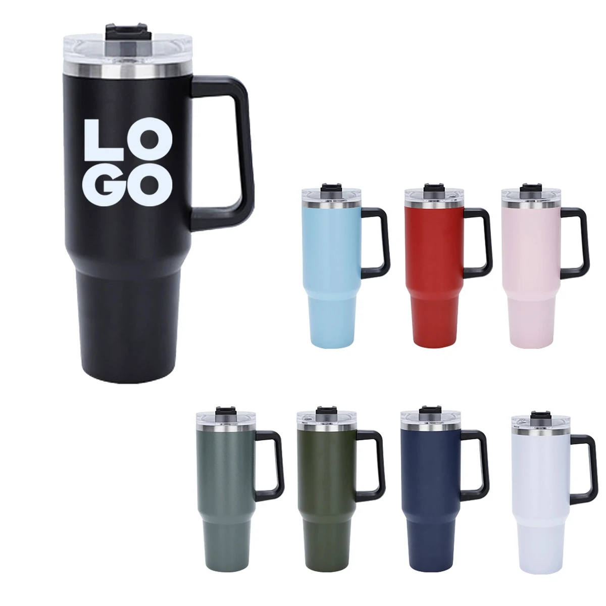 40 oz Insulated Tumbler With Straw 1