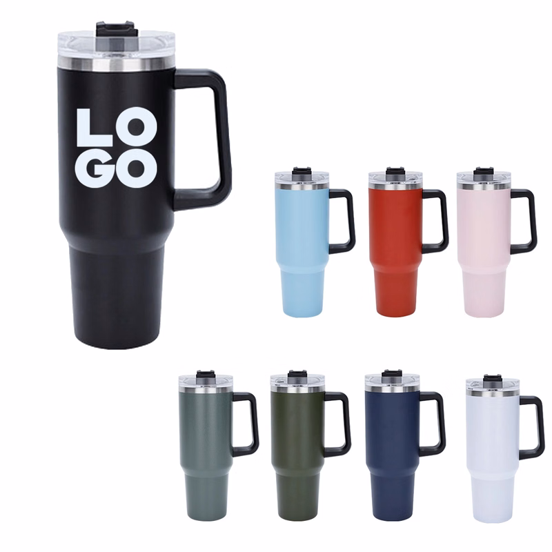 40 oz Insulated Tumbler With Straw