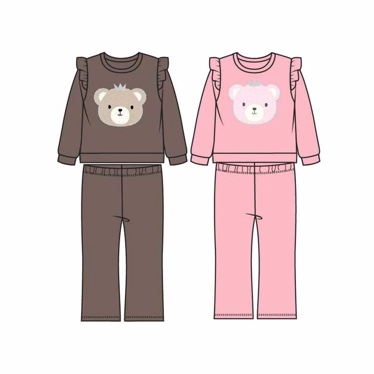 Girls 2 Piece Fleece Sets - Size 4-6X
