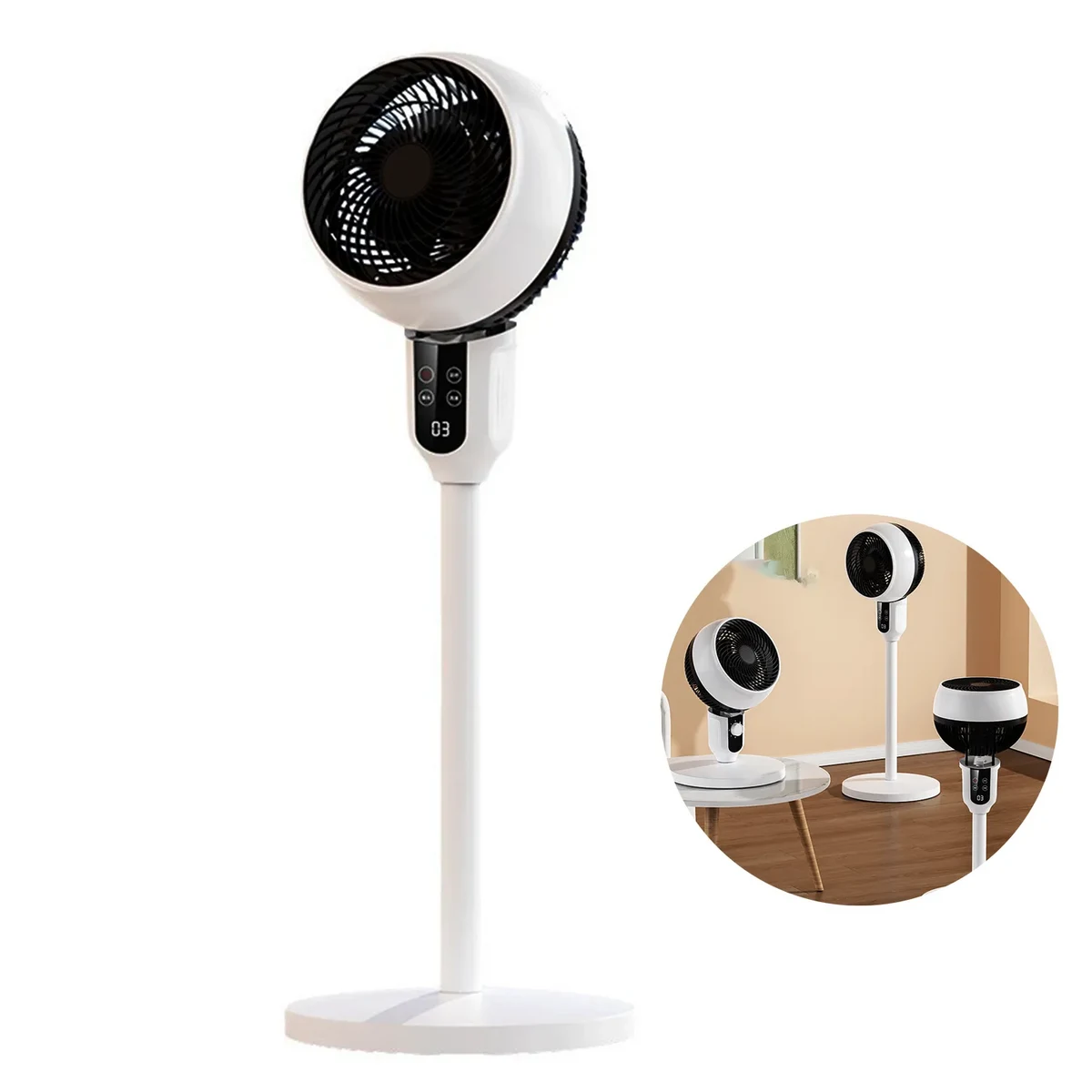 Silent Remote Control Vertical Turbofan 1