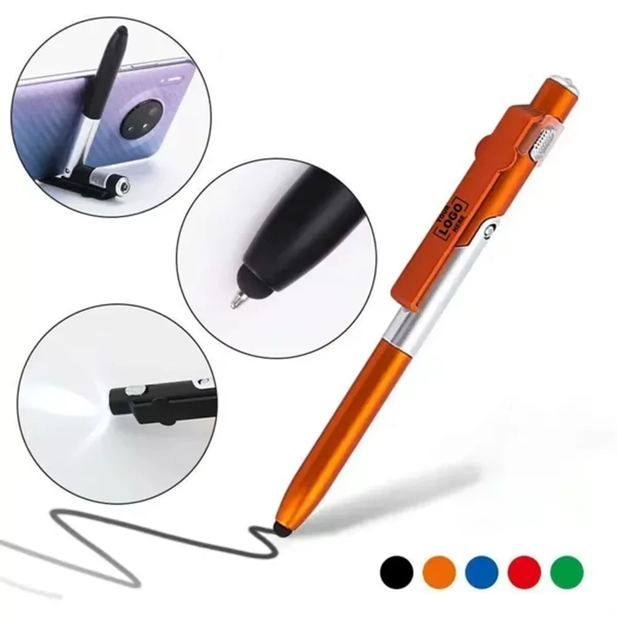 Multifunction LED Stylus Pen With Phone Stand
1