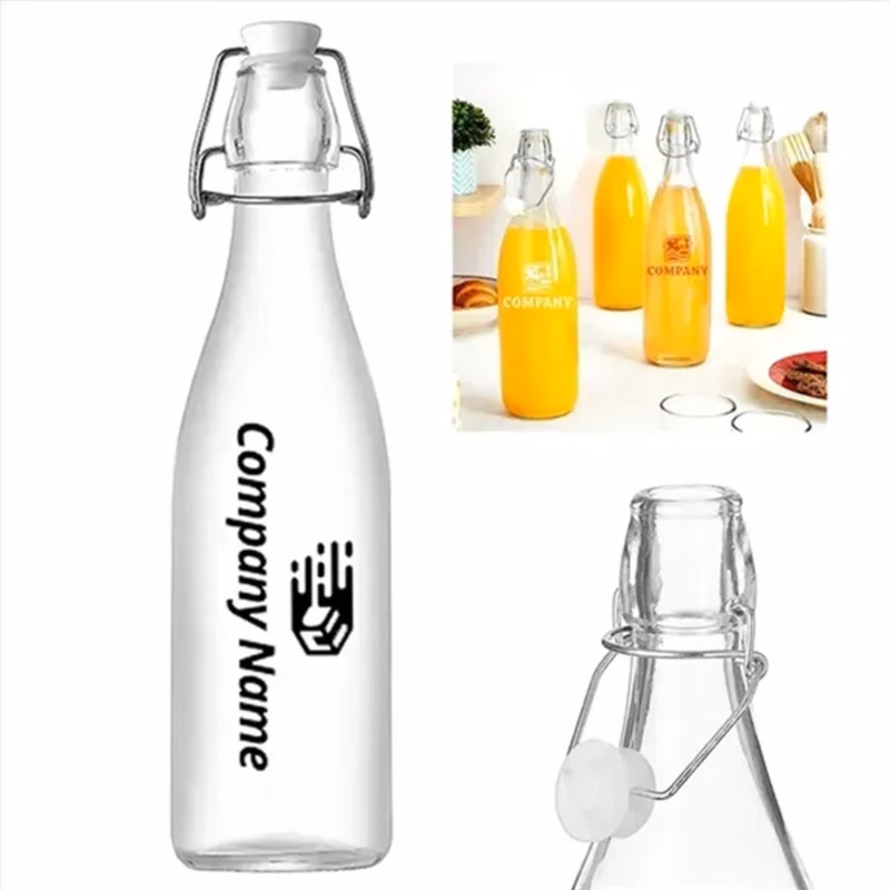 17oz Glass Bottles With Clip Top Lids