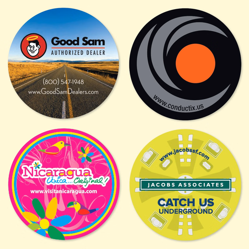 Vynex Heavy Duty 3.6"Round x1/16" Drink Coaster