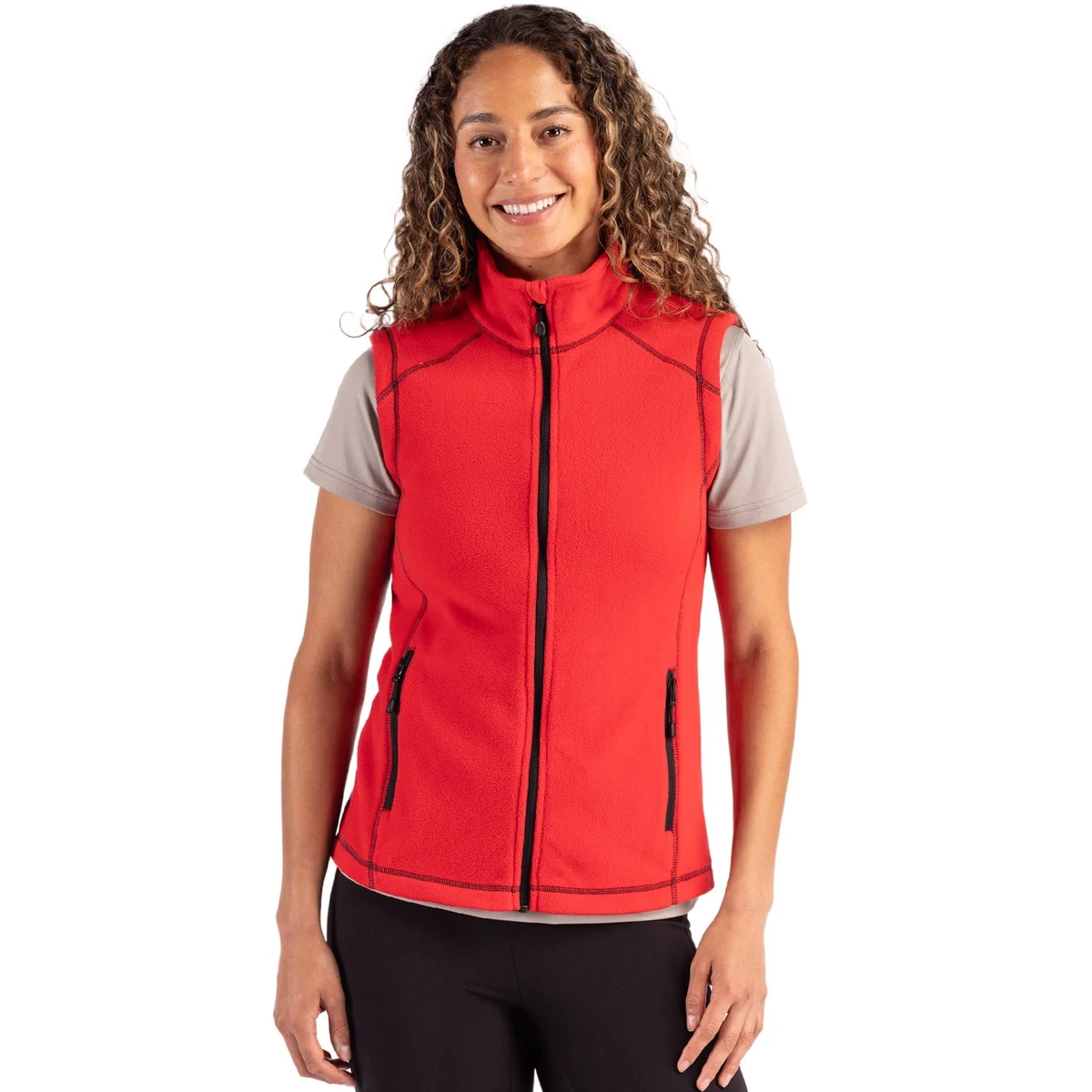 Clique Powder Recycled Fleece Womens Full Zip Vest 1