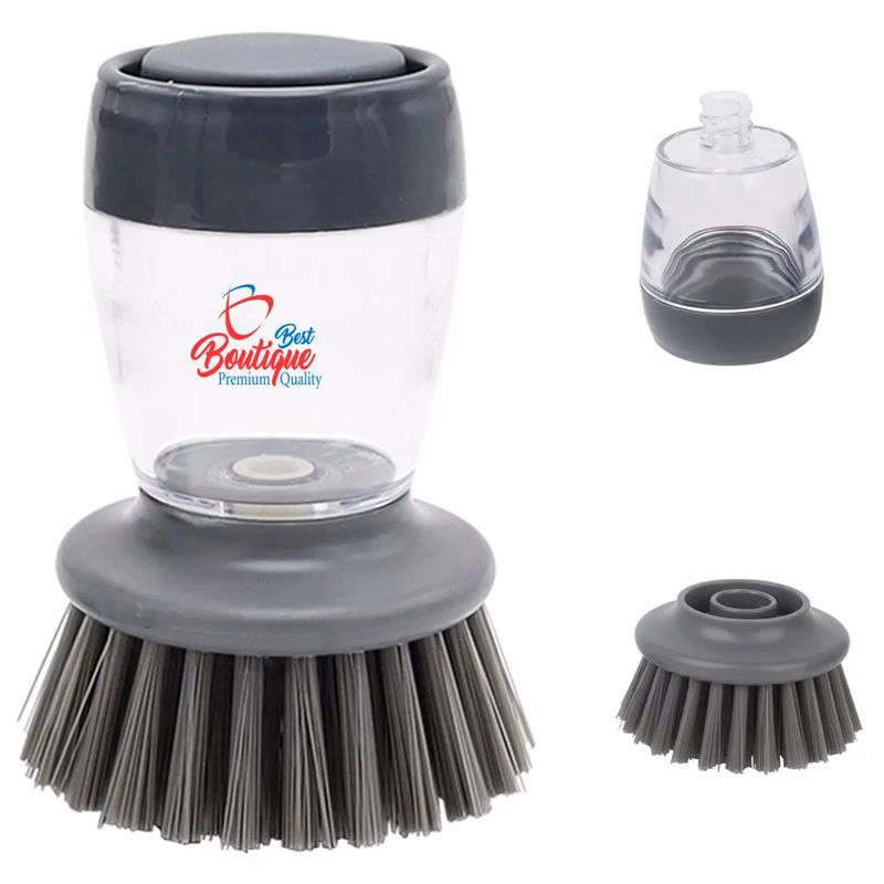 Kitchen Water Sprayed Cleaning Scrub Brush