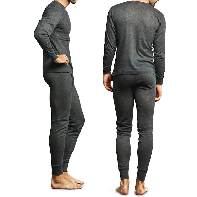 Adult Thermal Underwear Sets - 2XL Charcoal 1