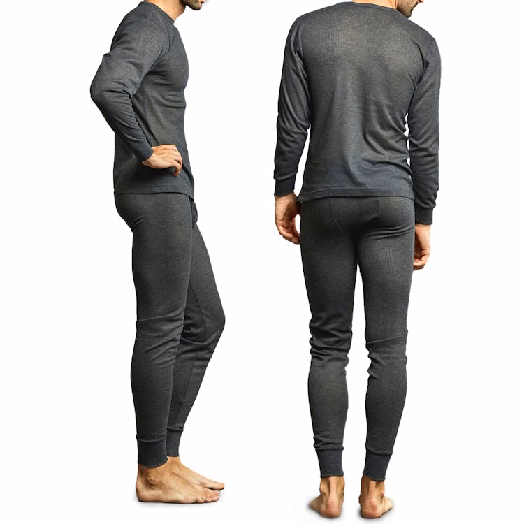 Adult Thermal Underwear Sets - 2XL Charcoal
