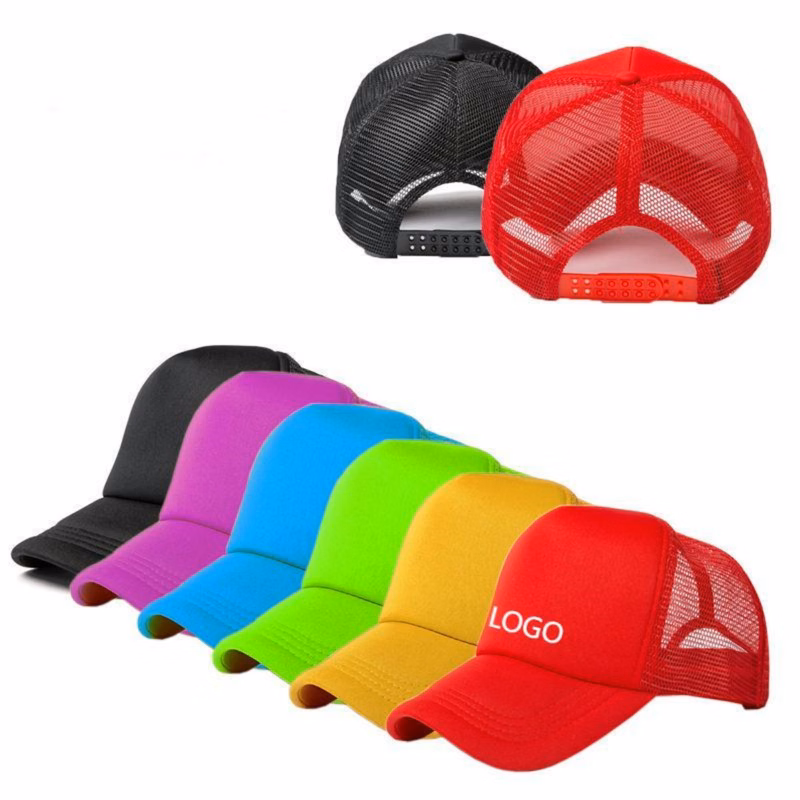 Pure Color Baseball Mesh Trucker Cap