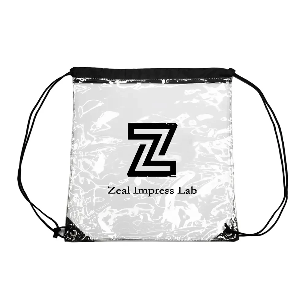 Clear Drawstring Backpack (12"x12") 1