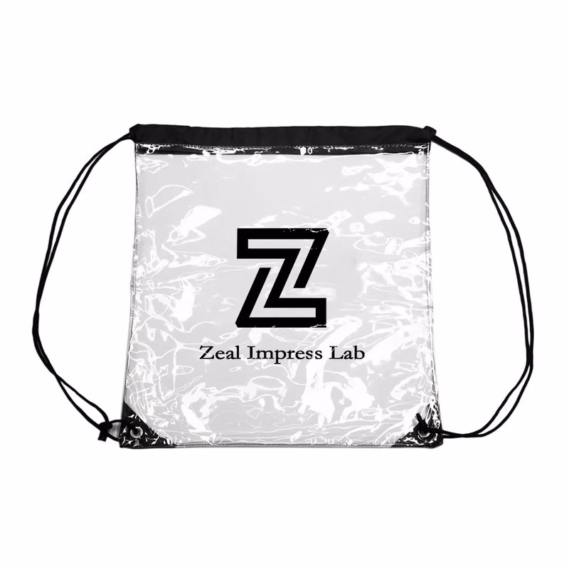 Clear Drawstring Backpack (12"x12")