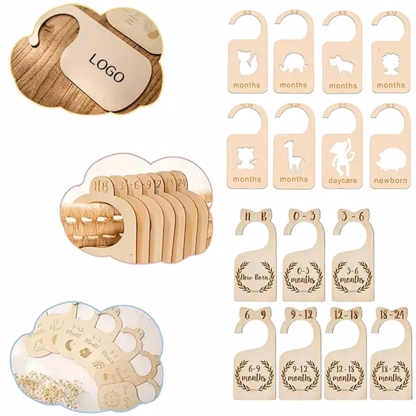Hanging Tags and Closet Divider Set with Boxwood