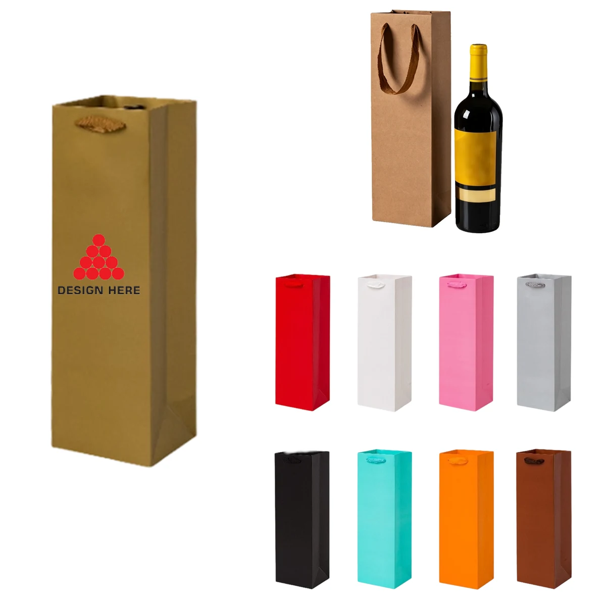 Single Bottle Wine Tote Bag 1