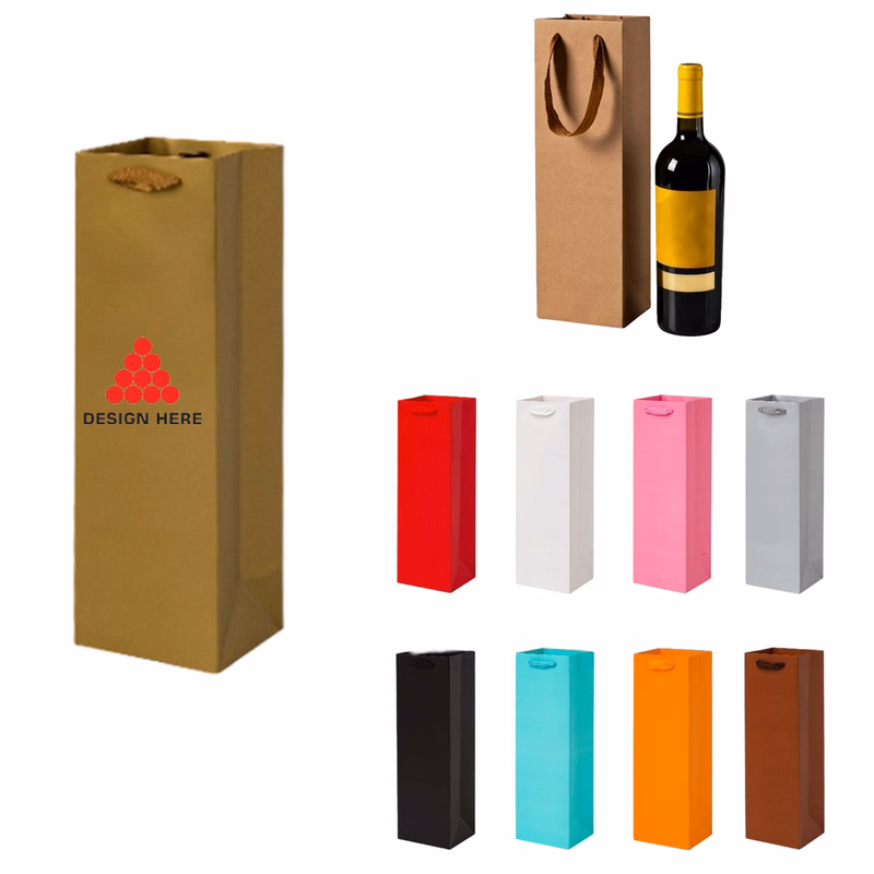 Single Bottle Wine Tote Bag