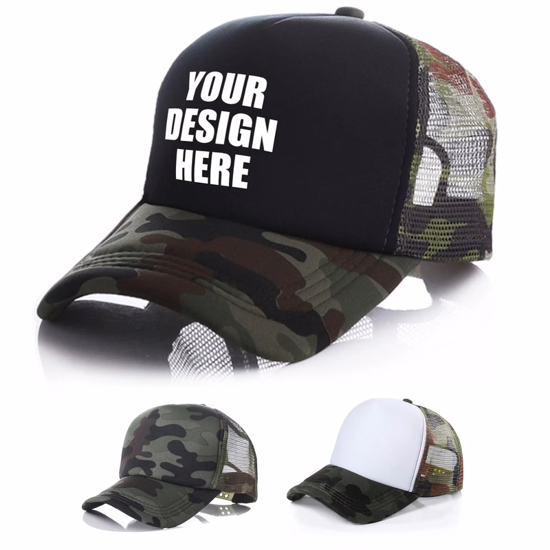 Camo Trucker Cap w/ Mesh