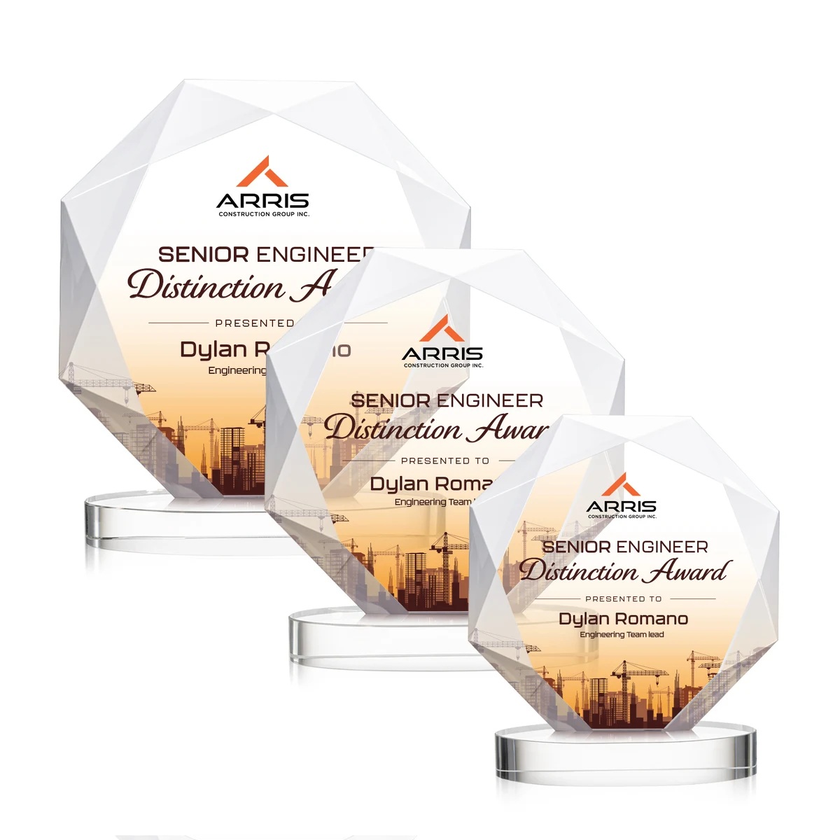 Kitchener VividPrint™ Award on Alberton Base - Starfire 1