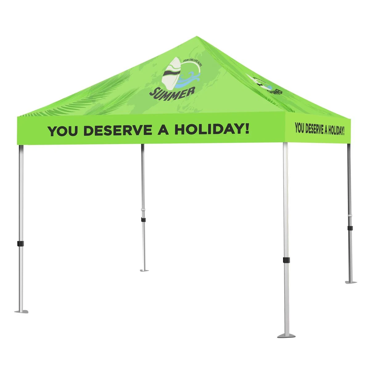 10 ft Aluminum Canopy Tent topper + hardware 1