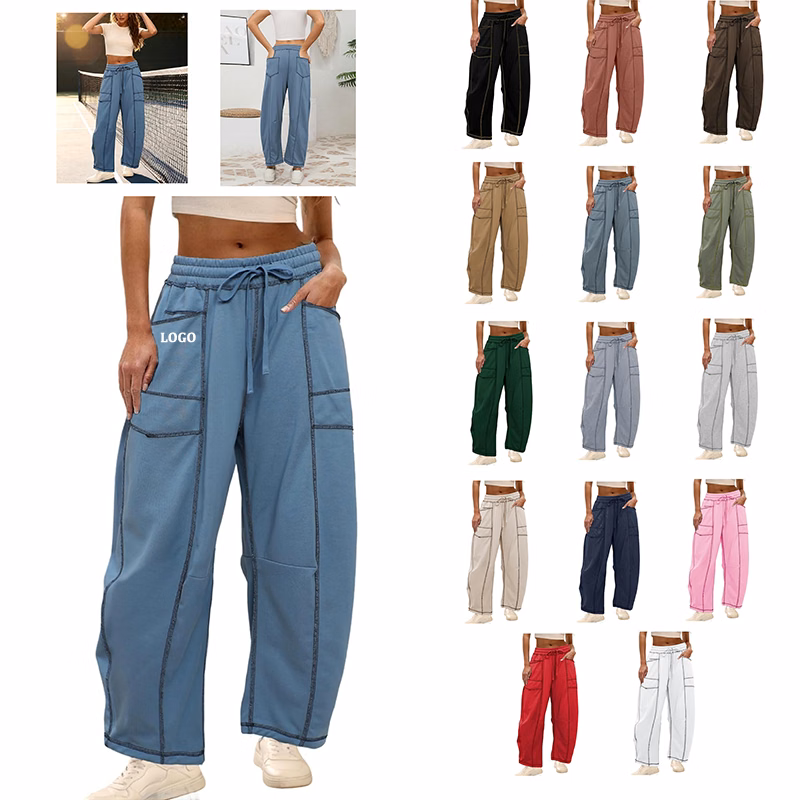 Womens Baggy Barrel Pants