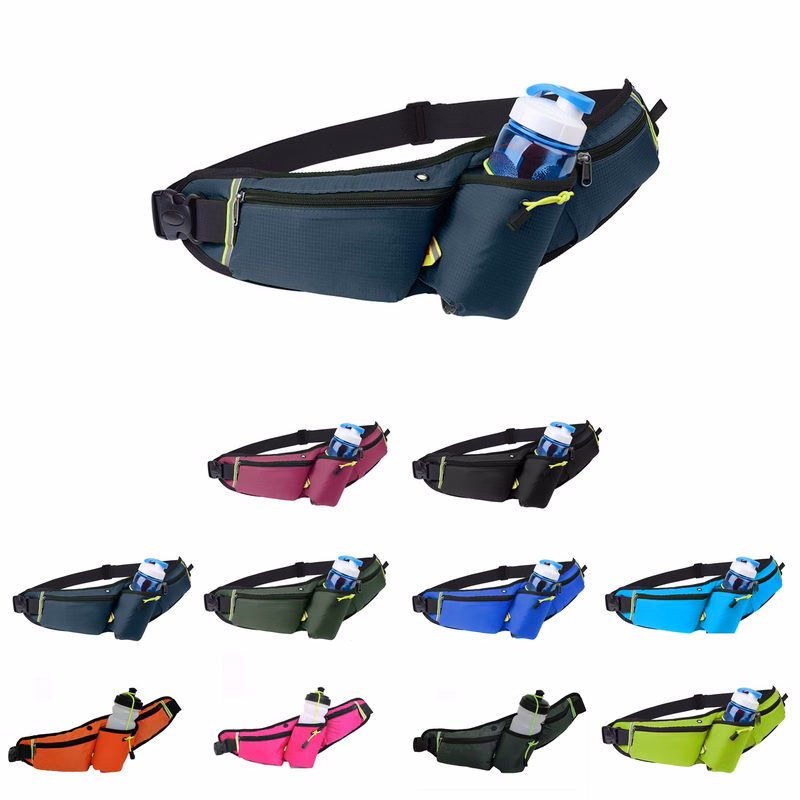 Sports Waist Bag With Bottle Holder