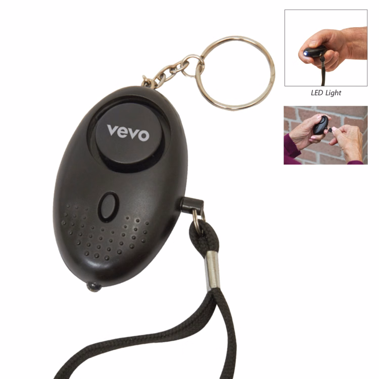 Personal Alarm Keychain w/ LED Light