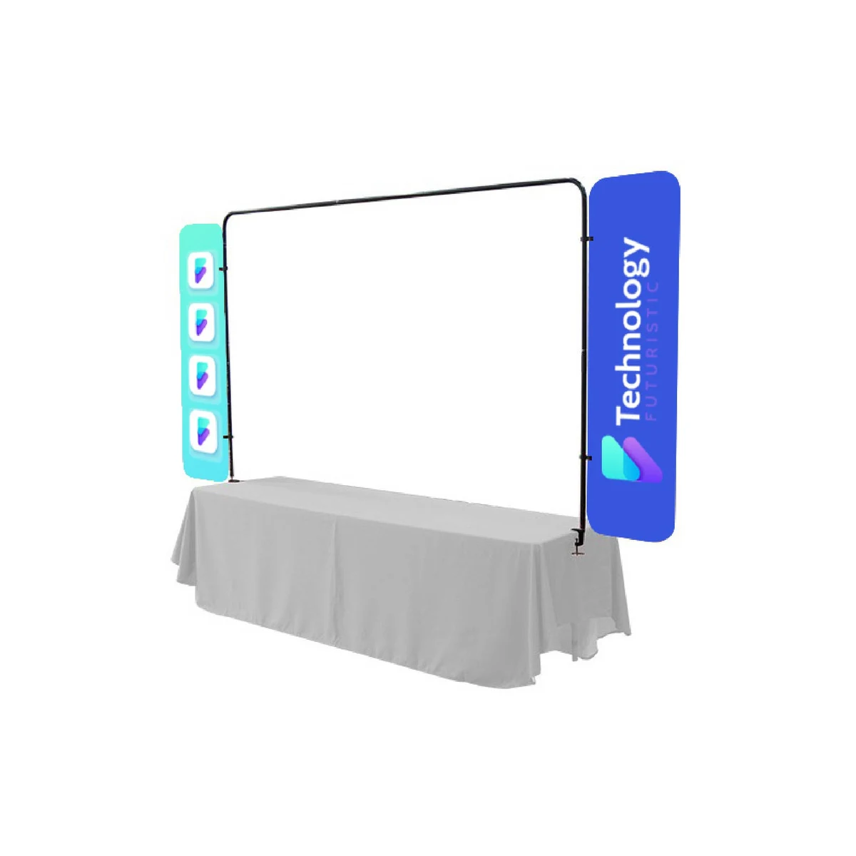 Table Top Banners Side Panel Single Hardware 1