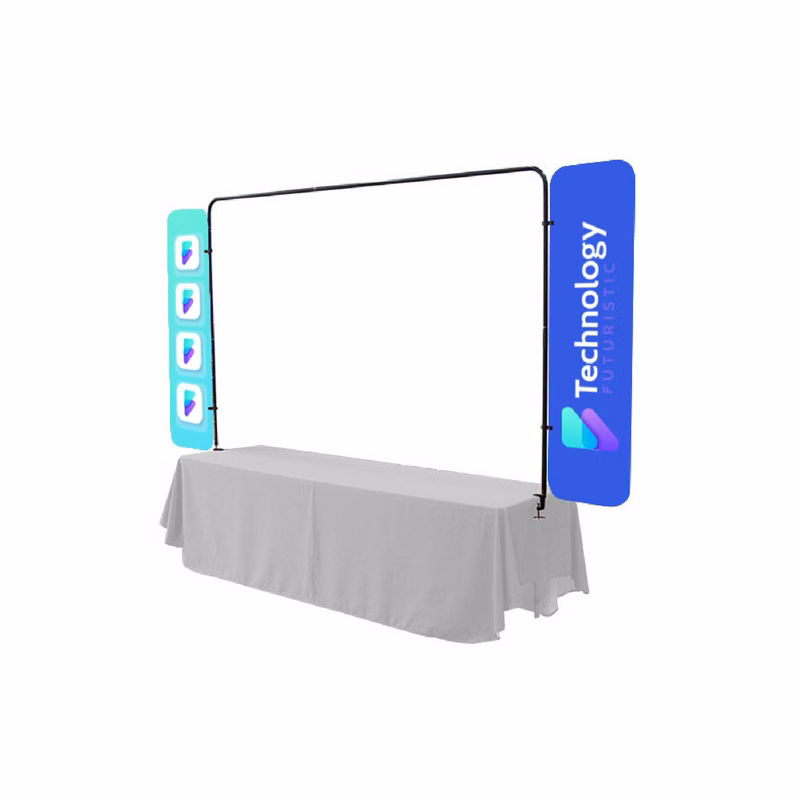 Table Top Banners Side Panel Double Hardware