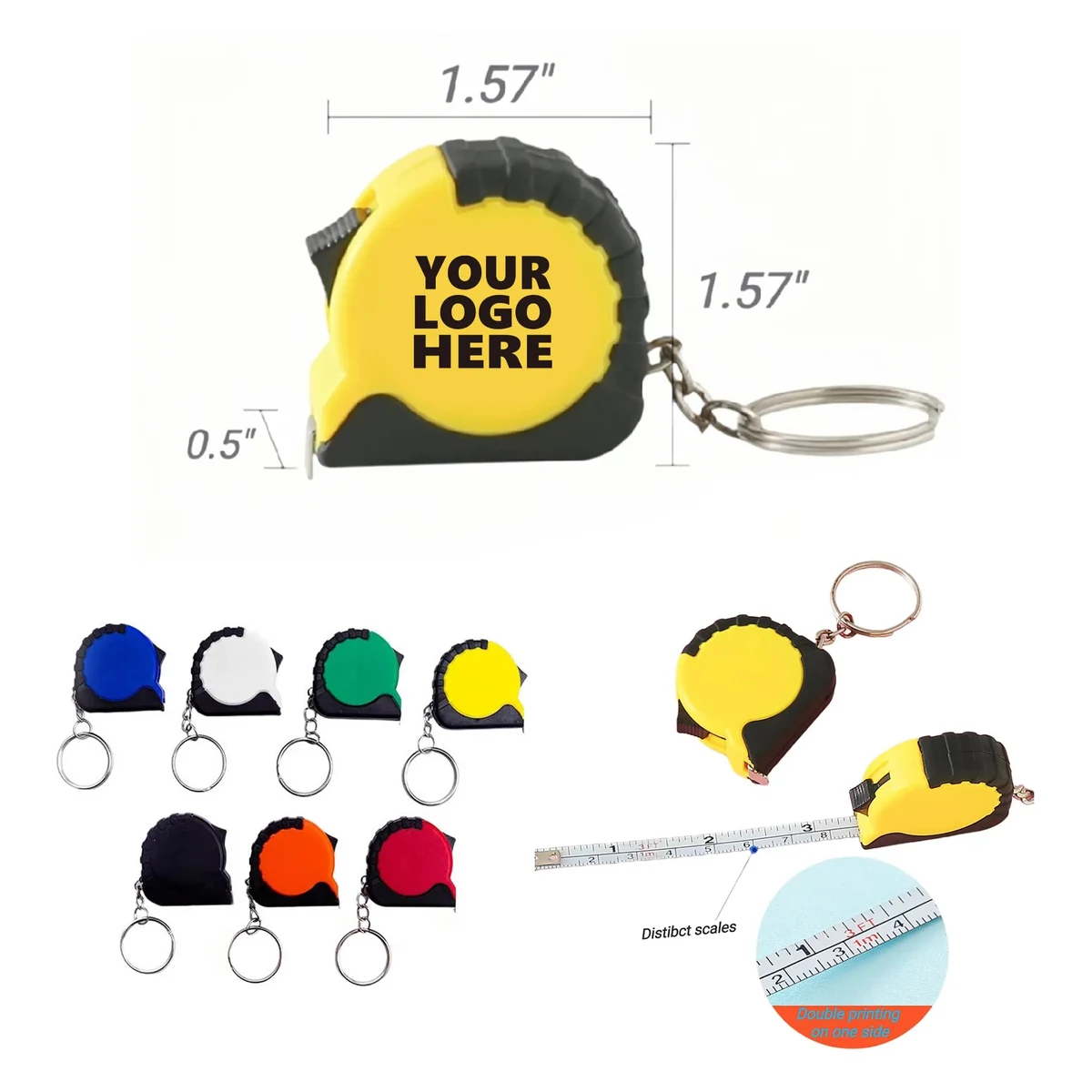 Mini Tape Measure Key chain 1