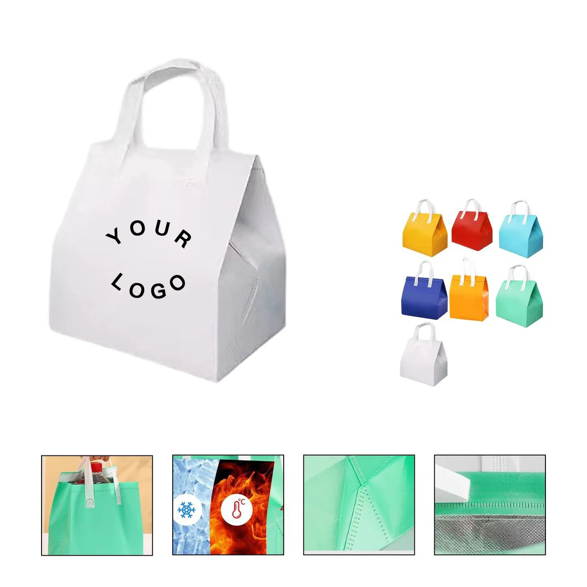 Non Woven Cooler Tote Bag with Aluminum Foil Lining 1