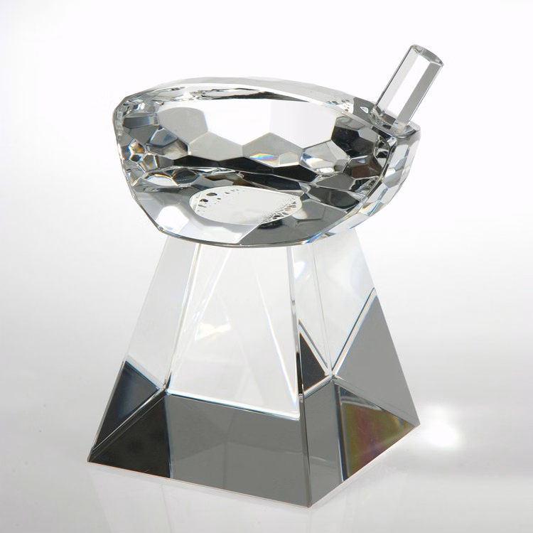 4 3/4" Crystal Award-Golf Driver Head w/ Tall Base_D501CA