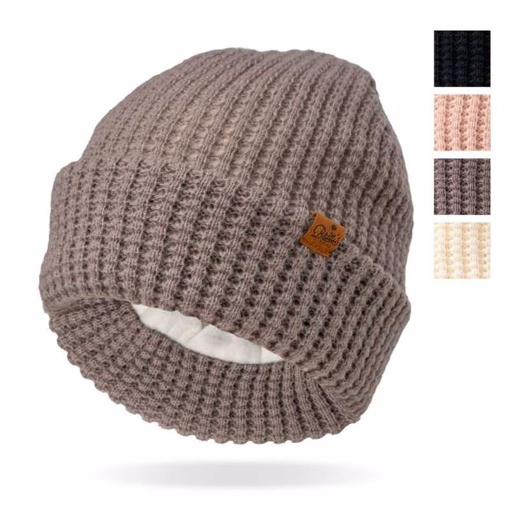 Juneau Waffle Knit Beanie - Assorted Colors One Size