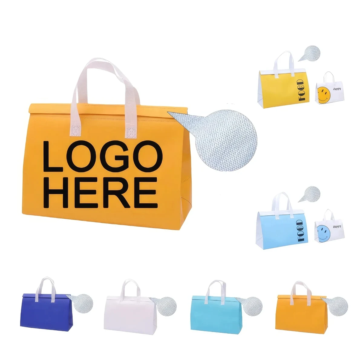 Non-Woven Fabric Insulated Delivery & Cake Bag 50pcs 1