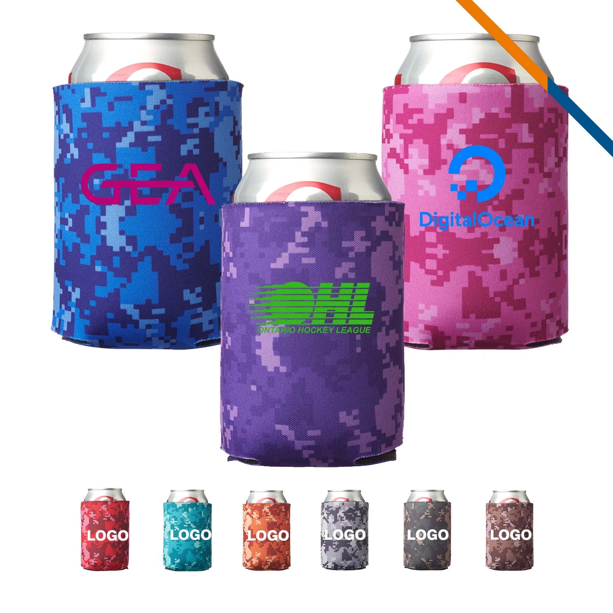 Esther Polyurethane Foam Collapsible Coolie, custom koozie with logo imprint 1