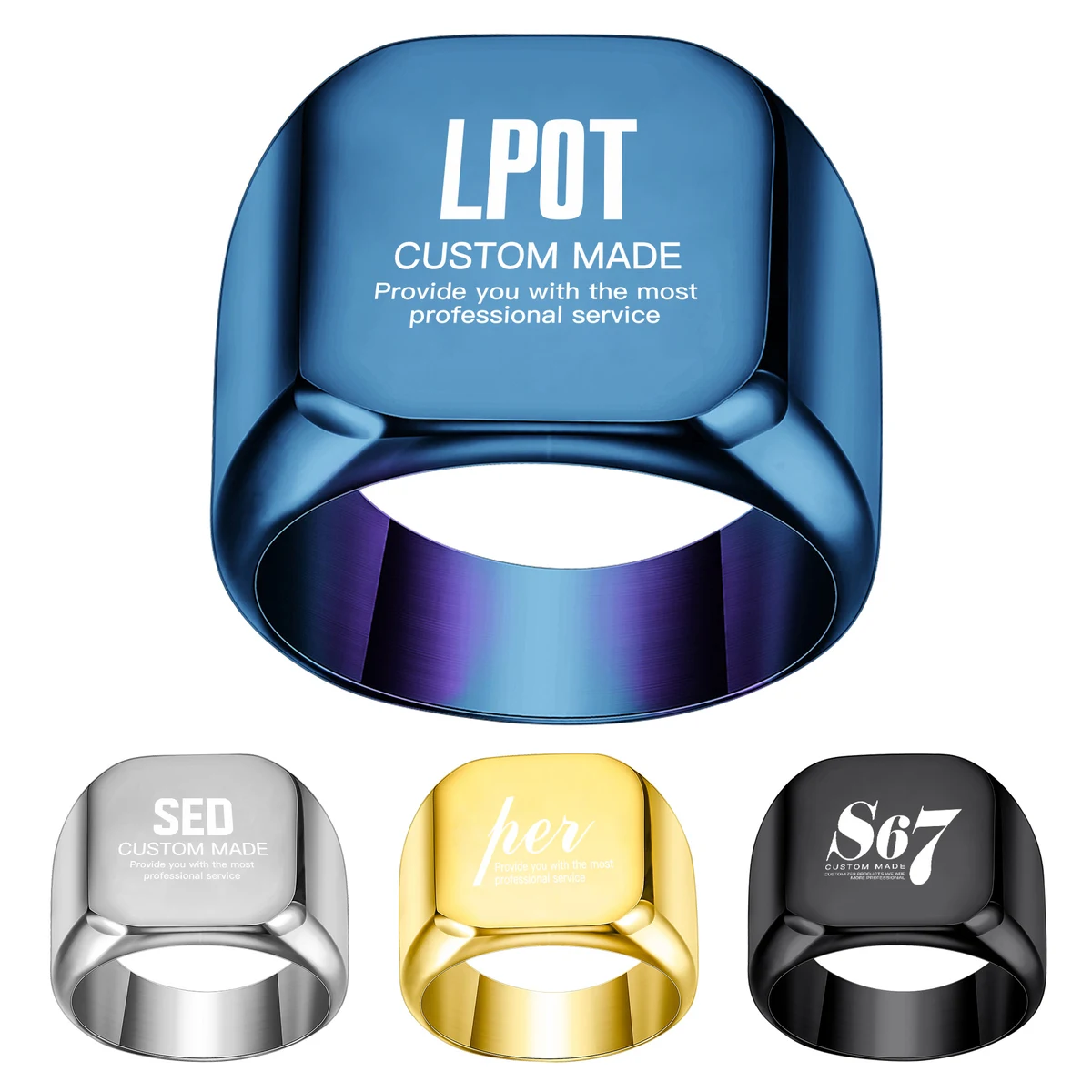 Metal Spuare Ring 1