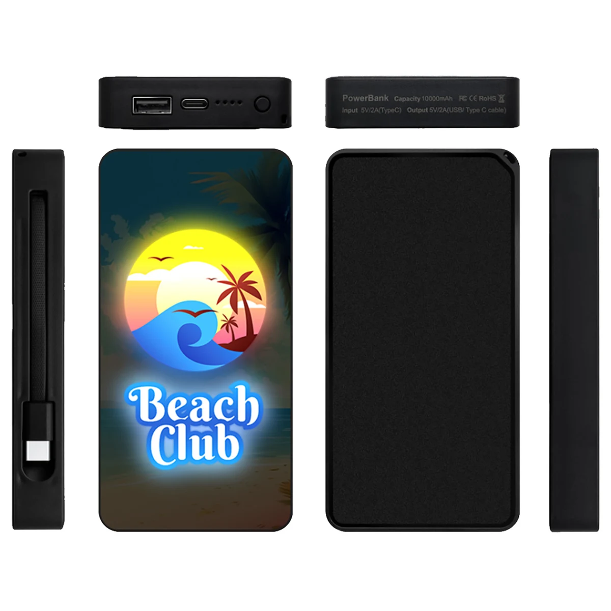 10,000 mAh Light Up Power Bank 1