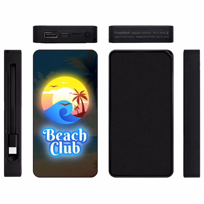 10,000 mAh Light Up Power Bank