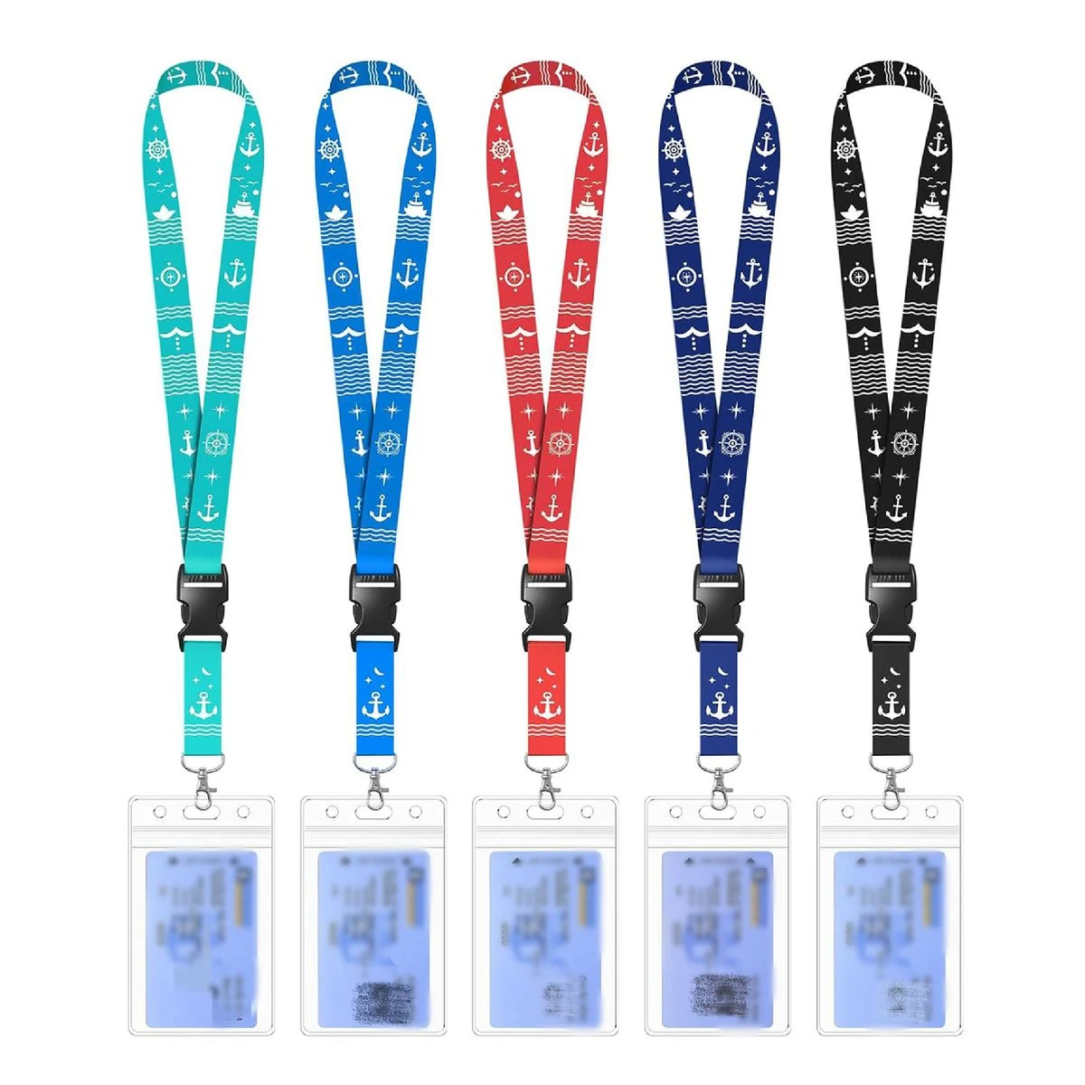 Work Permit Card Holder With Hanging Rope 1