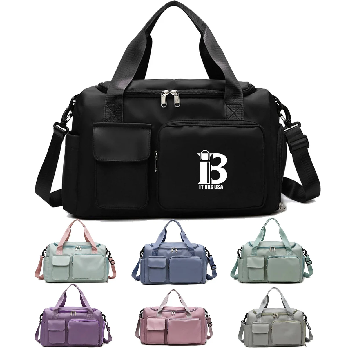 Small Waterproof Gym Bag for Women Carry On Weekend 1