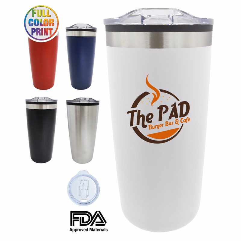 20oz Double Wall Stainless Steel Tumbler Insulated Travel Mug - Full Color