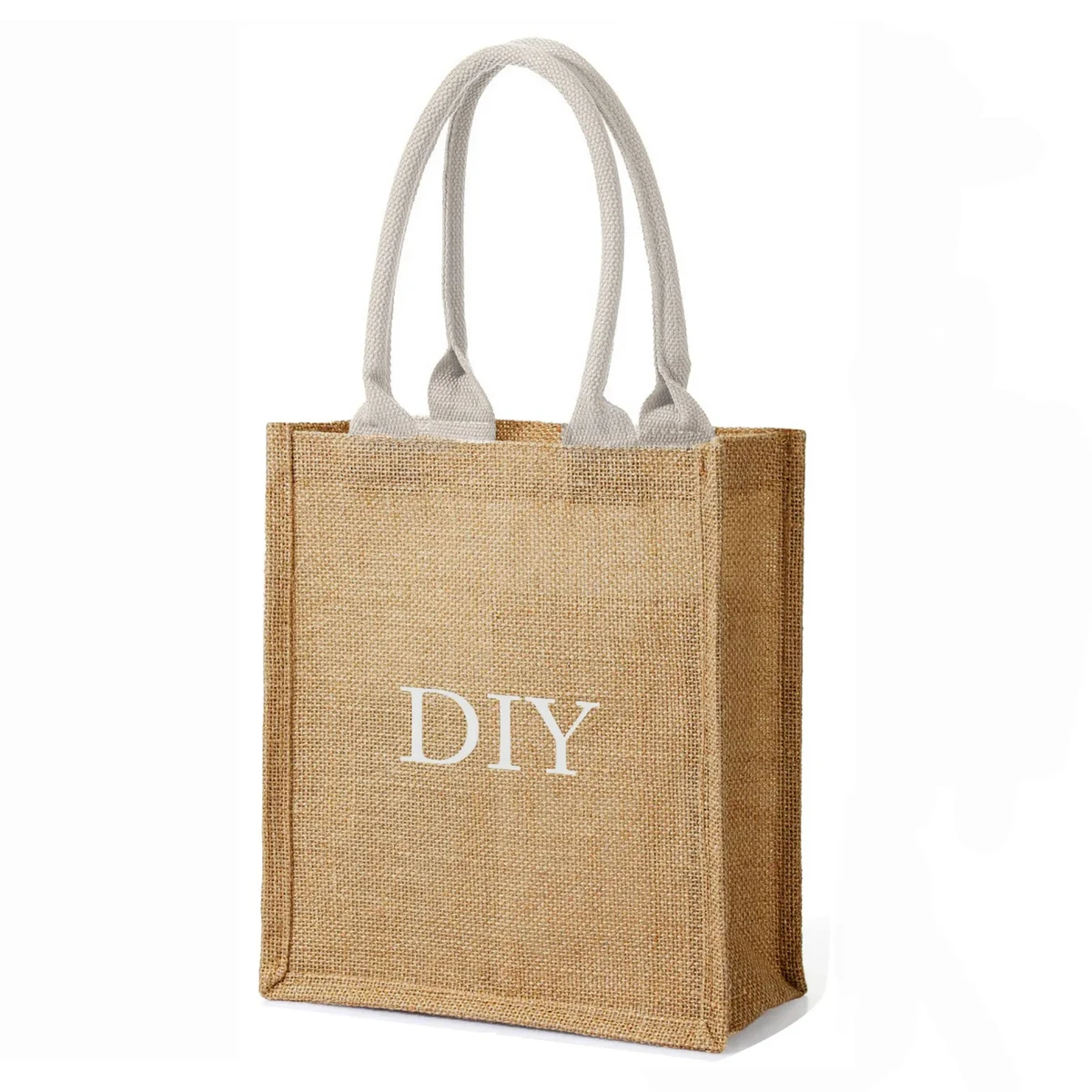 14" x 16" x 19" Large Burlap Tote Bag 1