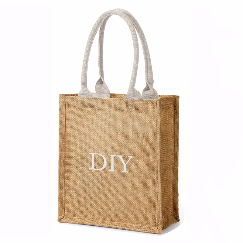 14" x 16" x 19" Large Burlap Tote Bag