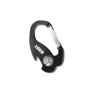 Sturdy Thick Carabiners With Opener And Mini Compass 1