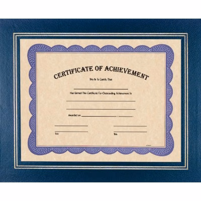 Blue Certificate Holder