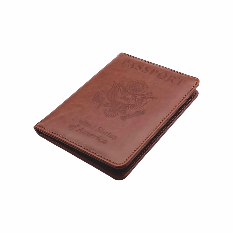 PU Leather Passport Wallet With RFID Blocking 5.5" By 4.1"