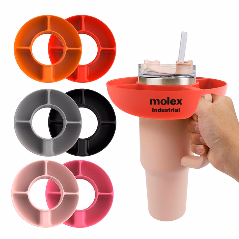 4 Compartment Silicone Snack Tray