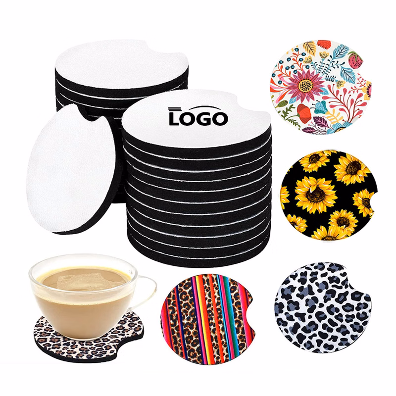 Custom Logo Sublimation Blank Cup Coasters